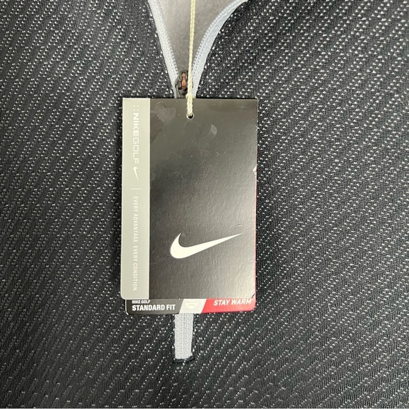 Nike Black Performance Golf Men's Dri-FIT ADV 1/2-Zip Golf Top Sweater SZ Large - Picture 6 of 14